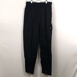 Chef Works Black Pants, Size Medium, NWOT, Made in Egypt.
